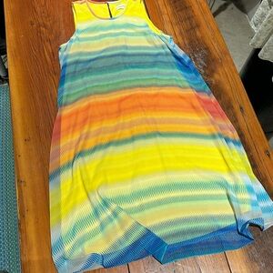 Calvin Klein Dress, Yellow Multi, Women's 2